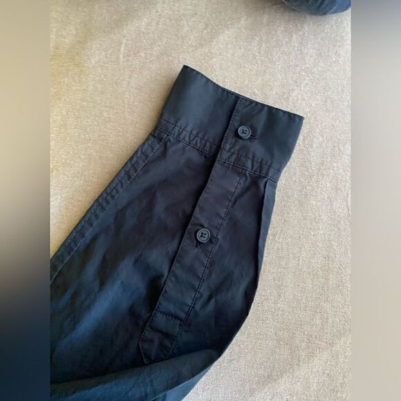 7 for all mankind Men's black long sleeve shirt size Large 100% cotton - Picture 5 of 9